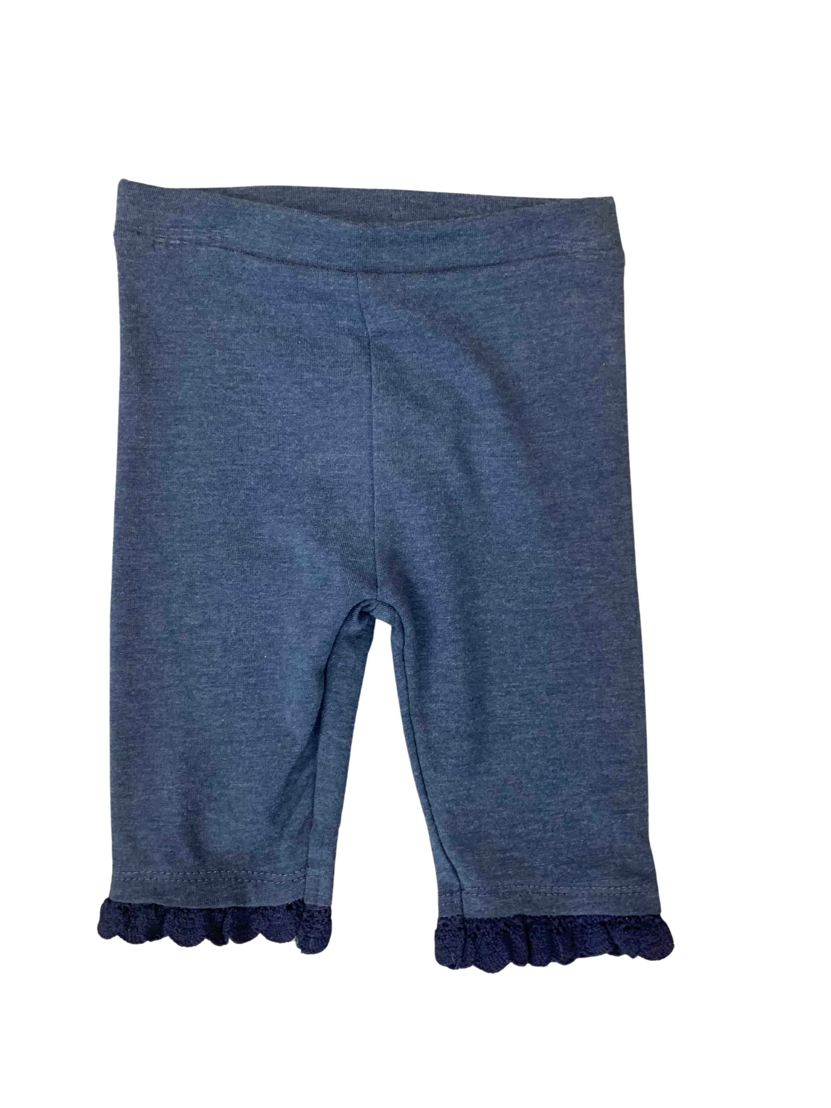 Tuc Tuc - Legging capri bleu chiné (9 mois)