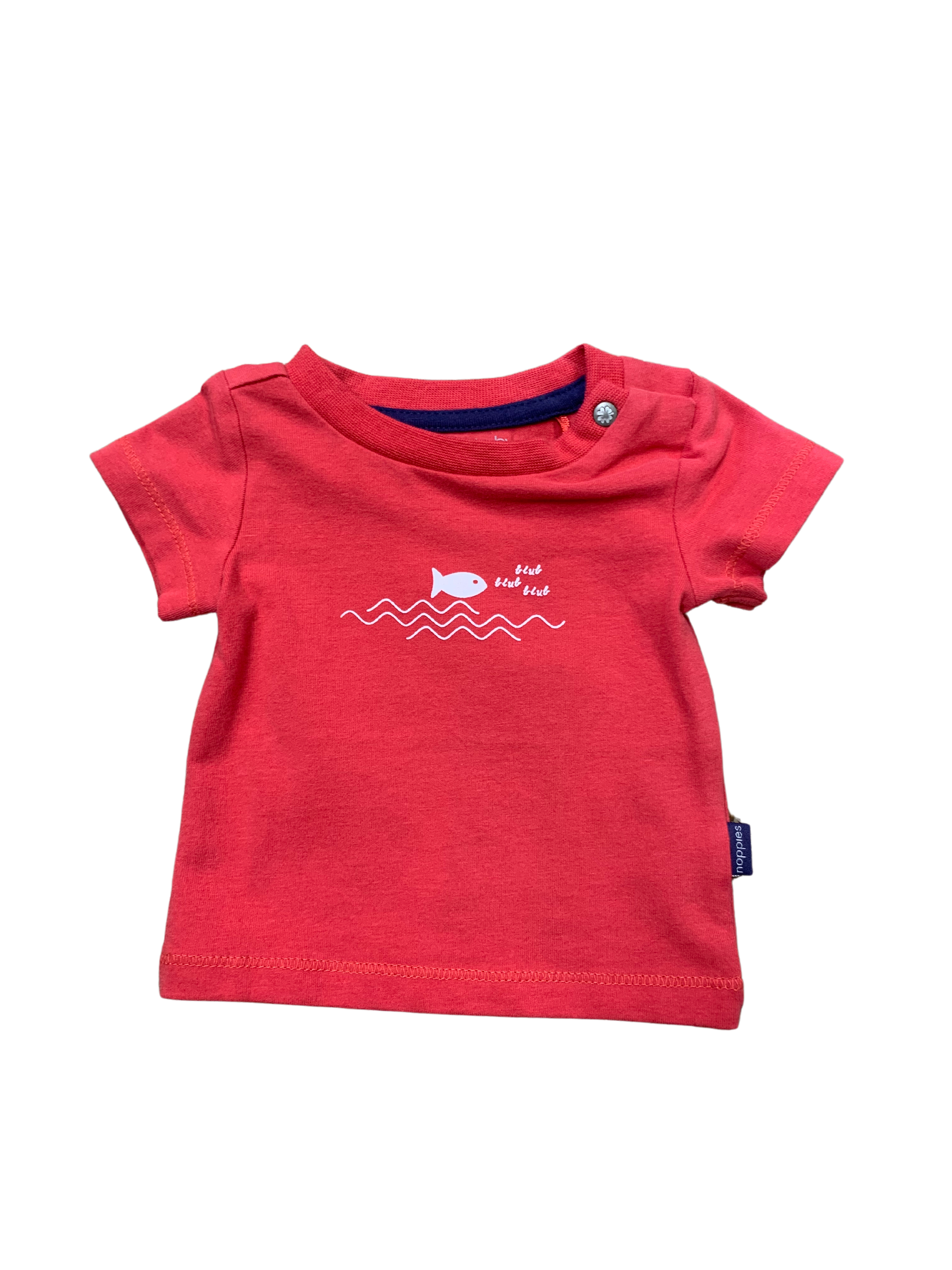 Noppies - Chandail rouge petit poisson (0/1 mois)