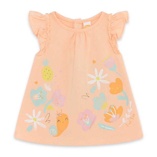 Tuc tuc - Robe rose à fleurs (3/6 mois)