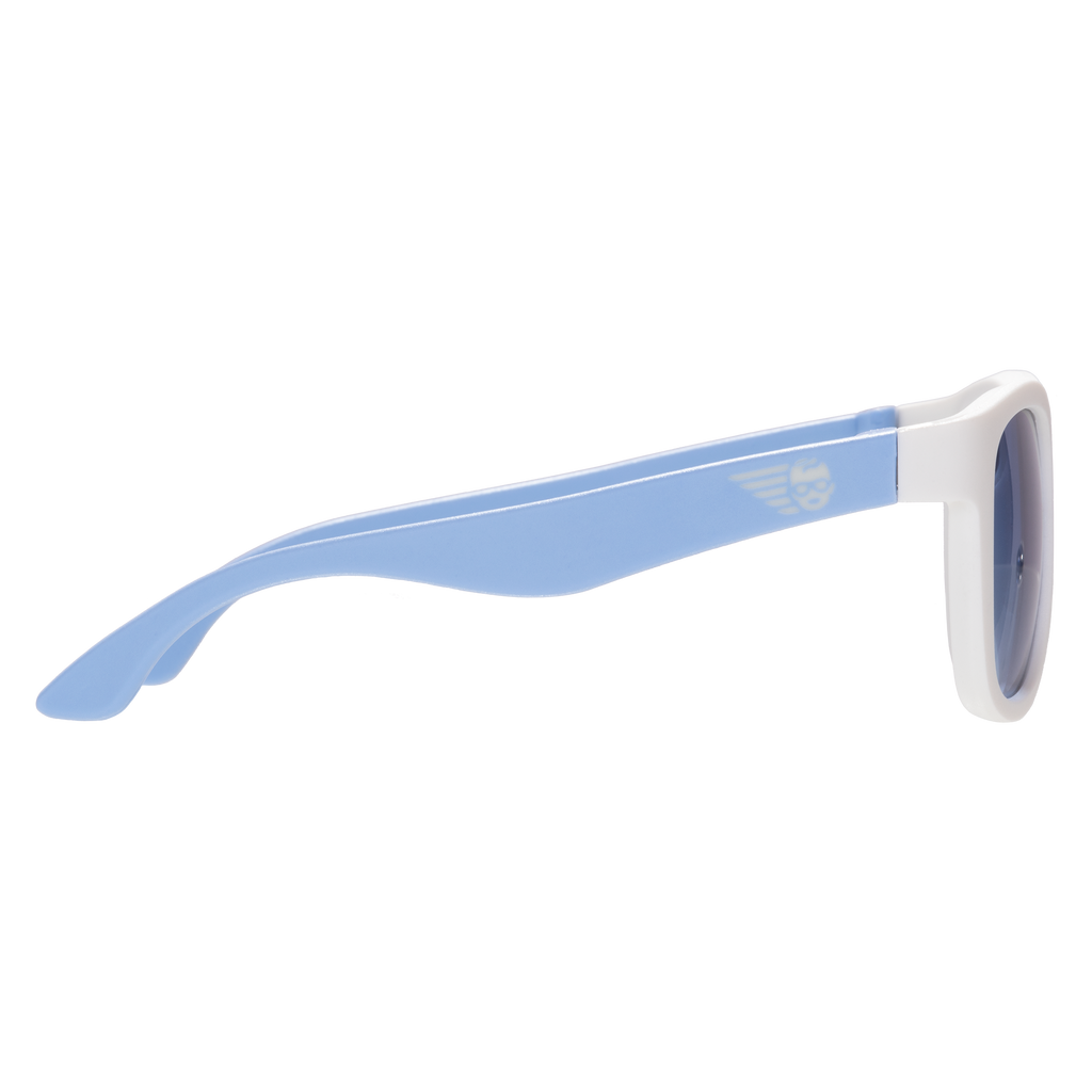 Babiators - Lunette de soleil navigator - Blanche vitre bleu