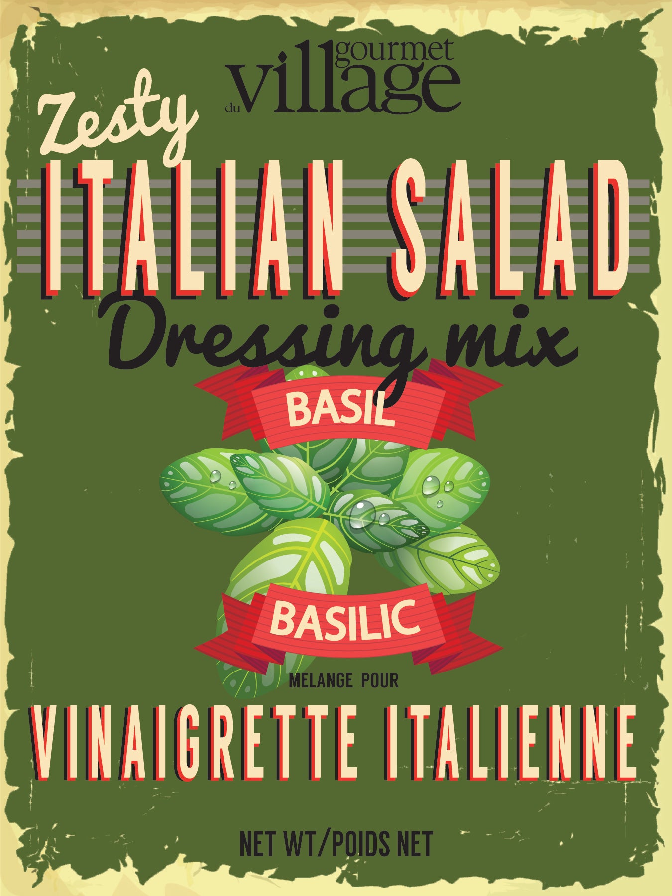 Gourmet du village - Mélange à vinaigrette italienne