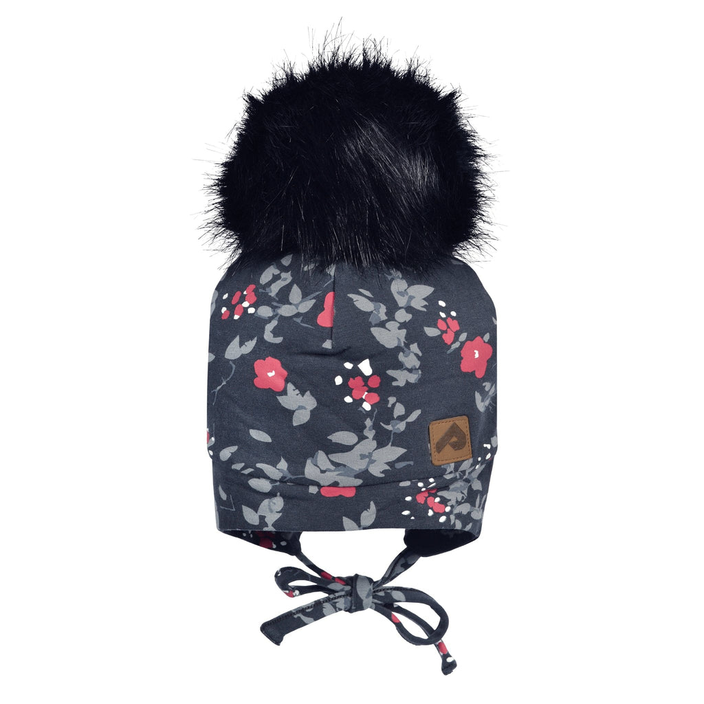 Perlimpinpin - Tuque avec oreilles et pompon - Floral