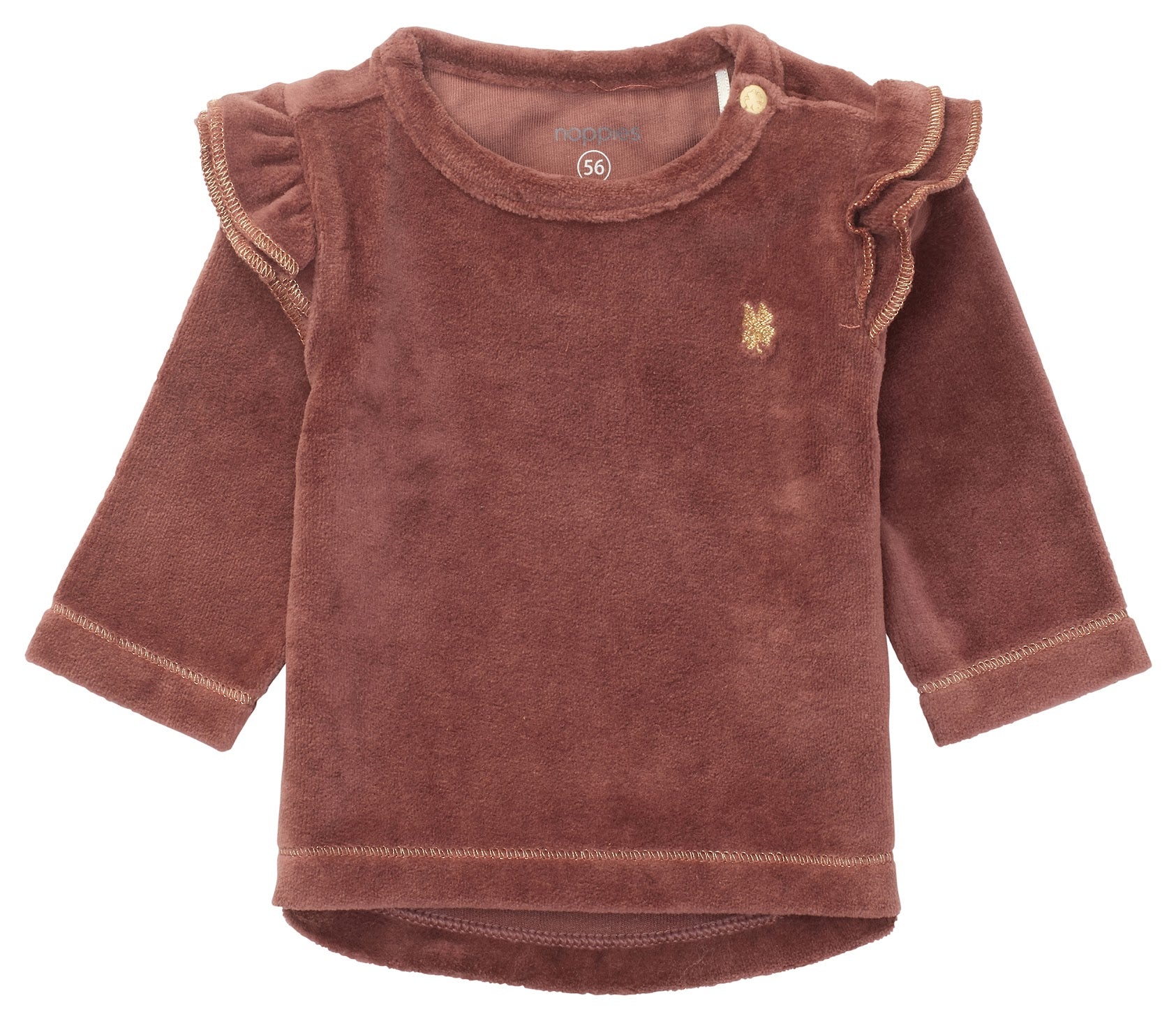 Noppies - chandail en velours Bourgogne (6/9 et 9/12 mois)