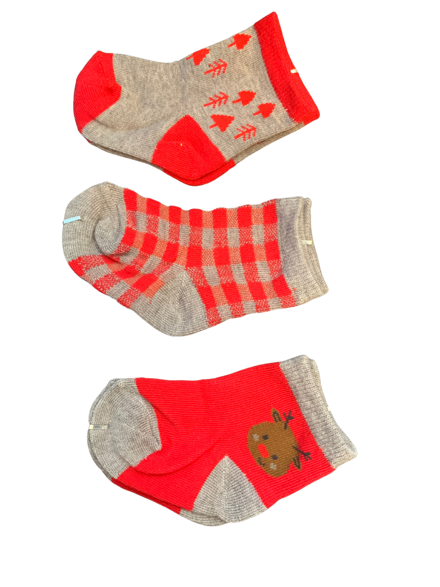 Losan - Trio de chaussettes chevreuil rouge
