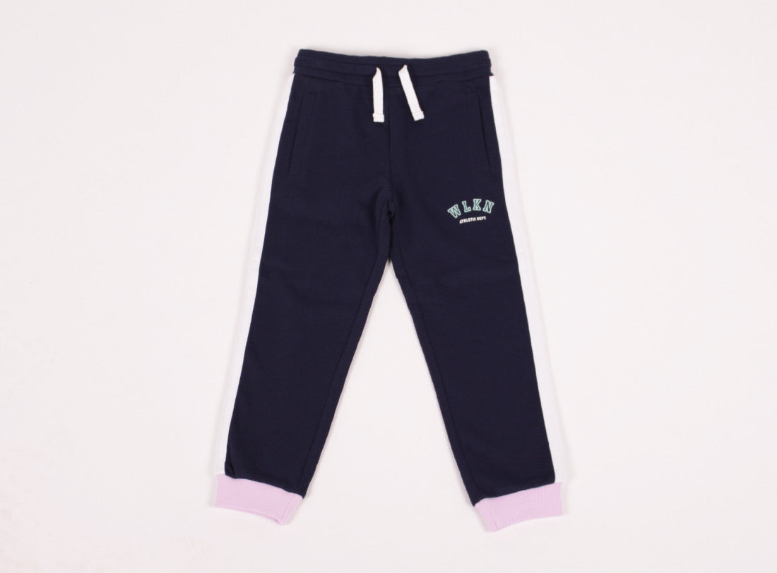 WLKN- pantalon bleu marin, blanc et lavande (2 ans)