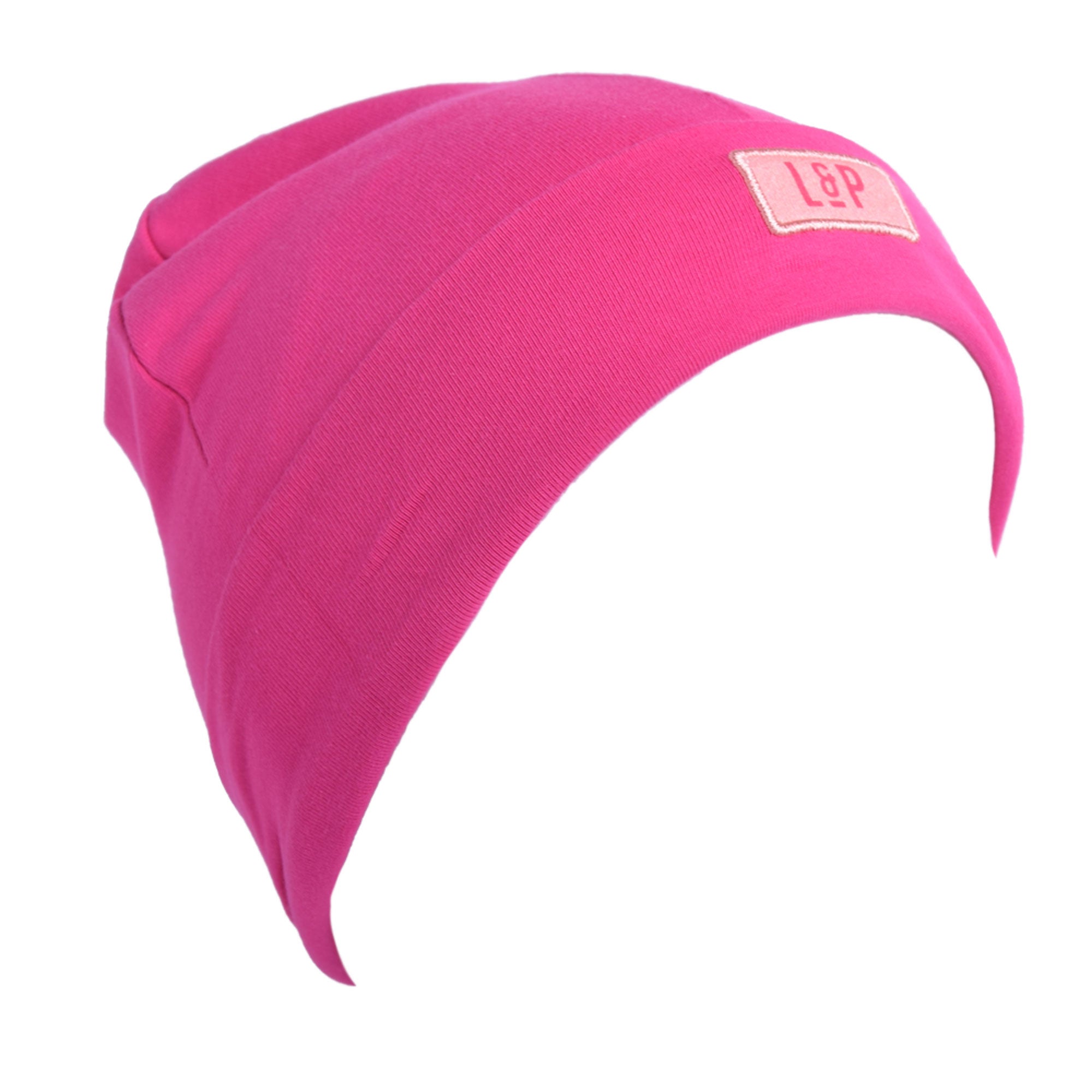 LP Apparel - tuque en coton Boston - rose intense (6-24 mois)