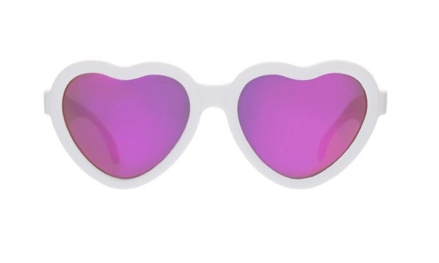 Babiators - Lunette de soleil en forme de coeur - Blanche