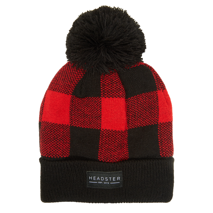 Headster Kid - Tuque carreauté rouge